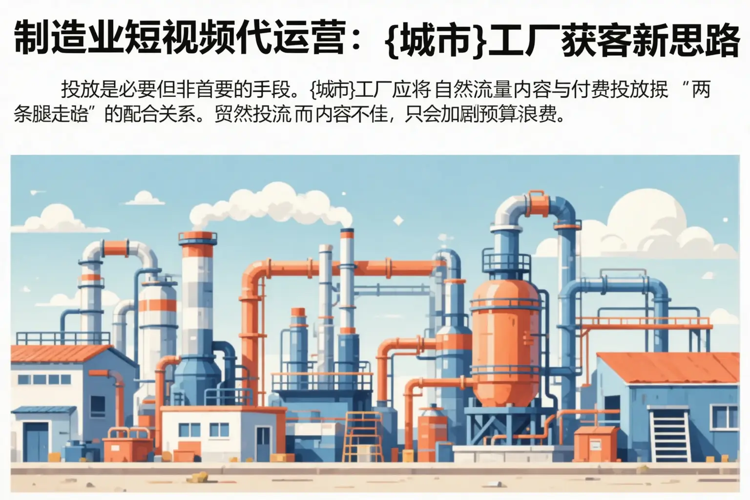 制造业短视频代运营:抚州工厂获客新思路