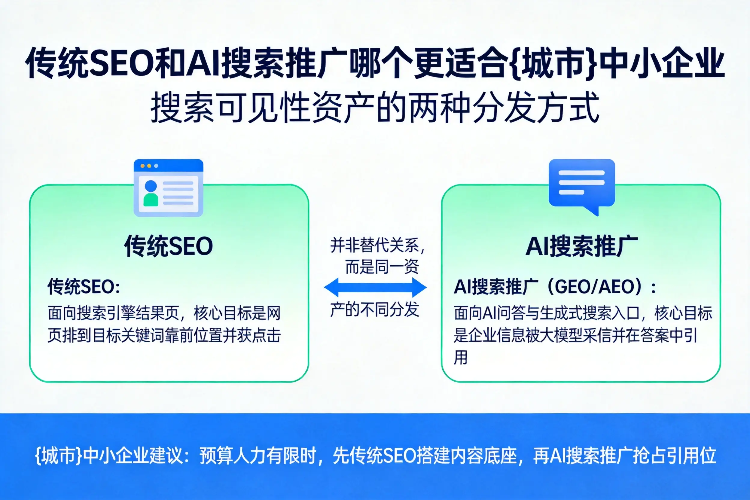 传统SEO和AI搜索推广哪个更适合抚州中小企业