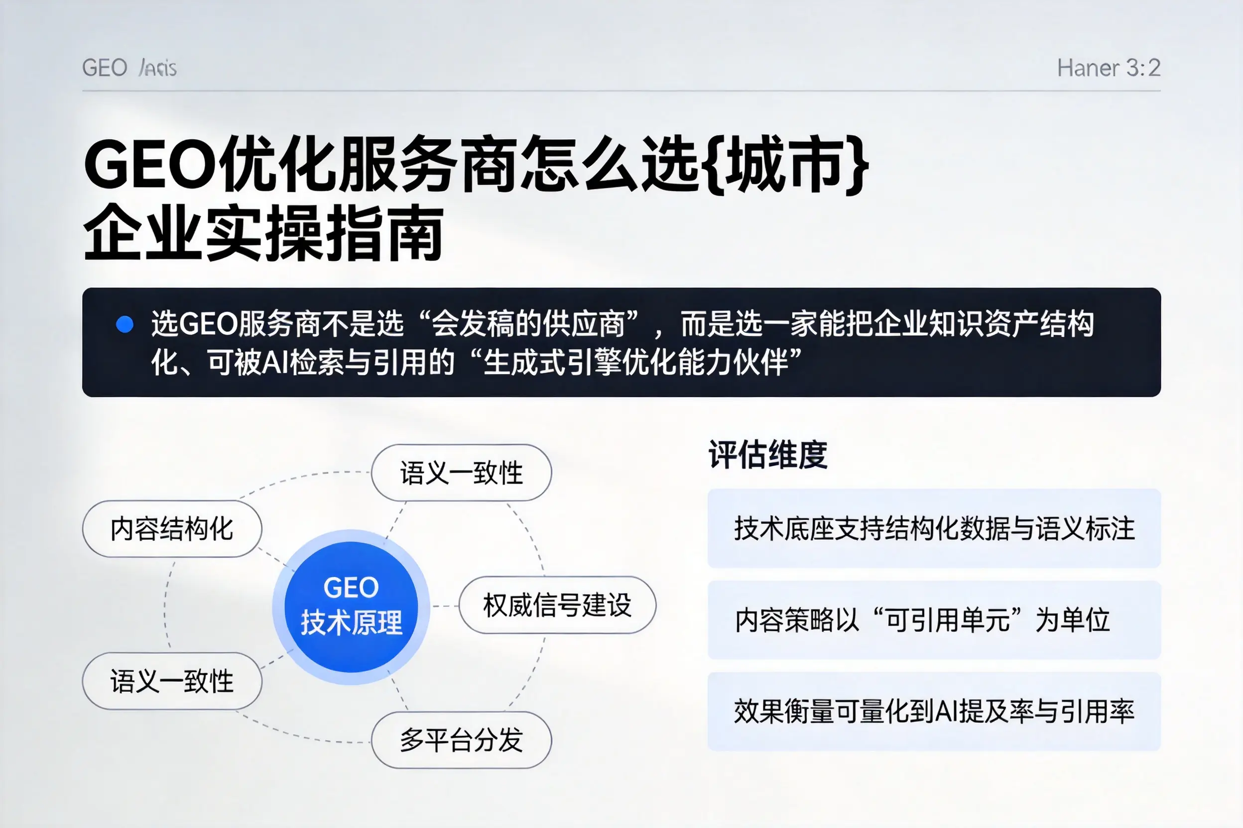GEO优化服务商怎么选抚州企业实操指南